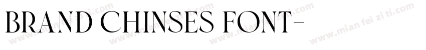 brand chinses font字体转换
